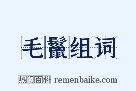 毛鬣组词是什么意思的图片